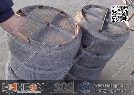 الصين وسادة إزالة الضباب من شبكة سلكية محبوكة من الفولاذ المقاوم للصدأ المزود