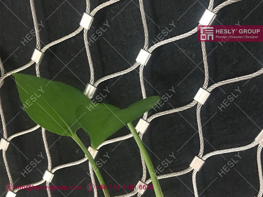 الصين SS316 / SS304 1.5mm الفولاذ المقاوم للصدأ الحبل الحبل مع 80X139mm فتح الشبكة المزود