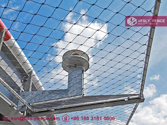 الصين CAP437, 125kg اختبار تحميل انخفاض شبكة الحماية هليديك السياج 316 الفولاذ المقاوم للصدأ سلك حبل شبكة المزود