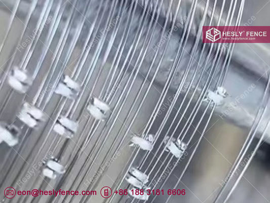الصين 10X10m MZP Путанка, 0.5/0.6/0.8/0.9mm قطر السلك, MZP HeslyFence الصين مبيعات مصنع الأسلاك العنقودية المزود