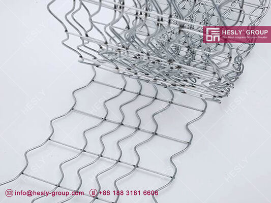 الصين خطوط الأنابيب البحرية السلك المقوى الشبكة 2.7mm سلك الفولاذ المغلف، 1 "فتحة، عرض 190.5mm، 280m / لفة، HESLY CHINA المزود