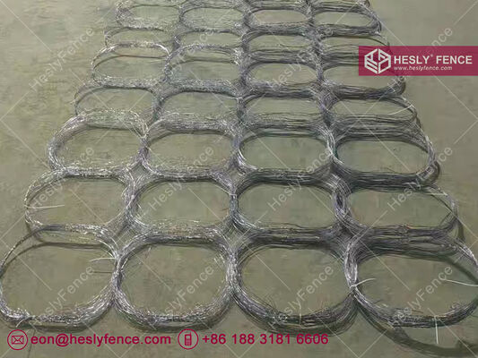 الصين MZP عقبة غير واضحة، شبكة سلكية مضادة للدبابات، 10X10m، سلك 0.5 مم، مبيعات مصنع HESLY في الصين المزود