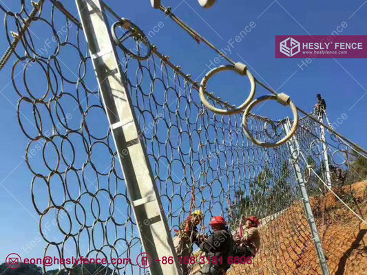 RXI-300 حلقة الصلب الشبكة. نظام حماية الصخور السلبية الحاجز. المزود