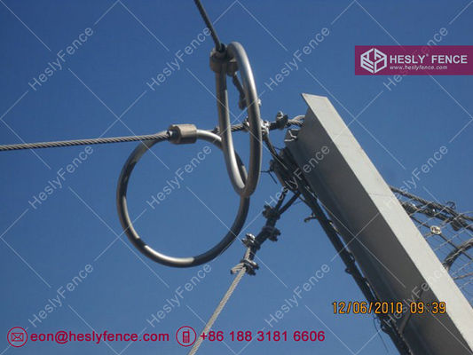 نظام حاجز حماية الصخور السلبي 250 كيلوجول، ارتفاع 4 أمتار، مطلي بالجلفنة، شبكة حبال 4X5 متر، مبيعات مباشرة من المصنع في الصين المزود