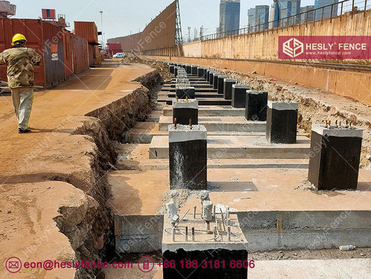 نظام سياج صد الرياح الفولاذي بارتفاع 12 مترًا | صفائح معدنية مموجة مموجة 1.5 مم | اللون الأزرق | 910X3000mm - سياج هسلي المزود