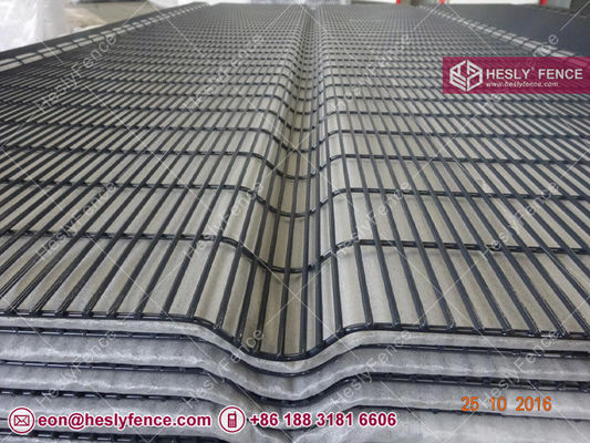 358 سياج أمني عالي مضاد للتسلق | شبكة مضادة للقطع | سياج شبكي ملحوم مع قمة شفرات حلاقة - HeslyFence المزود