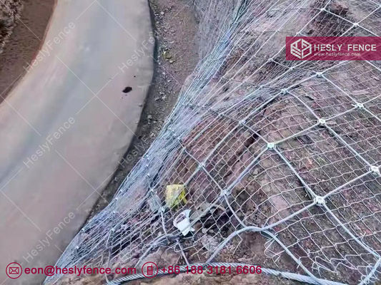 SNS شبكة سقوط الصخور النشطة. حبل فولاذي مغلف. مقاطع مغلفة. مبيعات مصنع الصين. المزود