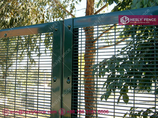 358 شبكة سياج أمني | سلك 8 مقياس | فتحة 1/2 بوصة × 3 بوصة | مطلي بالمسحوق الأخضر - Hesly Fence - الصين المزود