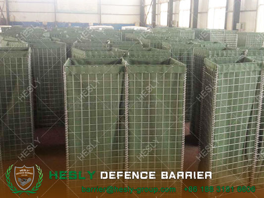جدار الحاجز الغابيوني لمكافحة الفيضانات ارتفاعه 1.37 متر عرضه 1.06 متر سمك الأسلاك 4.0 مم حاجز هيسلي مصنع الصين المزود