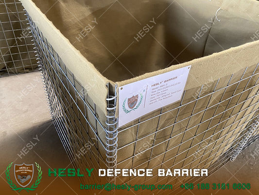 حواجز حائط التراب الواقية العسكرية العالية بطول 2.13 م، تكسية أرضية عسكرية باللون البيج | مبيعات المصنع مباشرة في الصين المزود