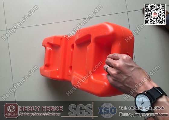 اللون البرتقالي طلاء النفخ بلاكات السياج المؤقتة من البلاستيك، الصين المصنع المزود