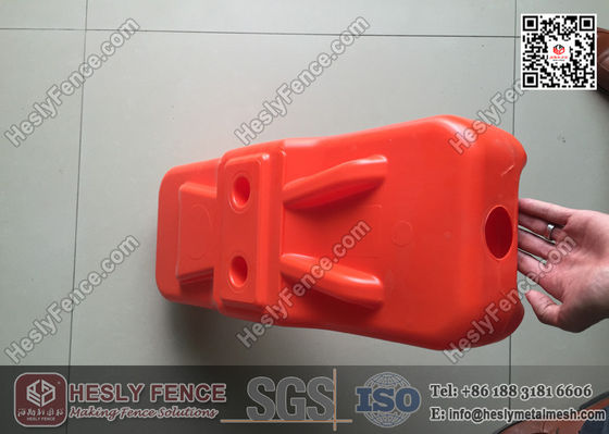 اللون البرتقالي طلاء النفخ بلاكات السياج المؤقتة من البلاستيك، الصين المصنع المزود