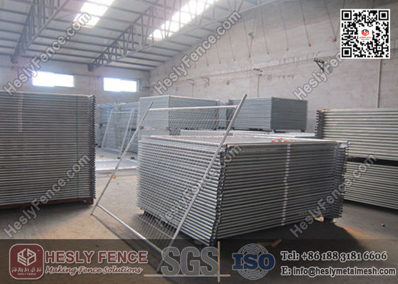 أستراليا ألواح السياج المؤقتة بالشبكة مع أقدام بلاستيكية برتقالية المزود