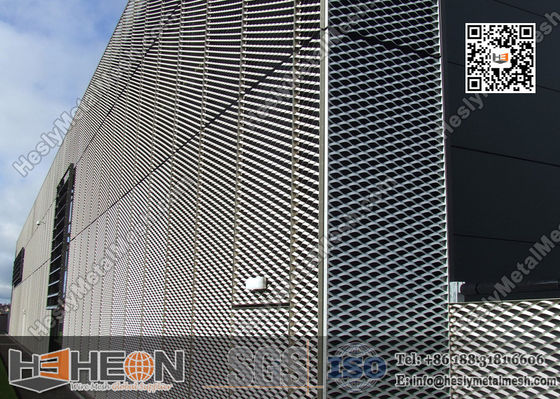 واجهة الشبكة المعدنية الموسعة من الألومنيوم المزود