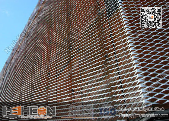 واجهة الشبكة المعدنية الموسعة من الألومنيوم المزود