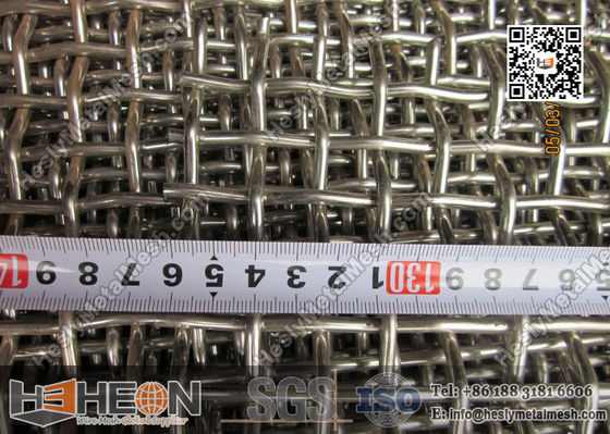 شبكة سلكية مجعدة من الفولاذ المقاوم للصدأ | شاشة غربلة مينغ من AISI 304 المزود