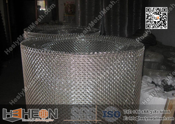 شبكة سلكية مجعدة من الفولاذ المقاوم للصدأ | شاشة غربلة مينغ من AISI 304 المزود