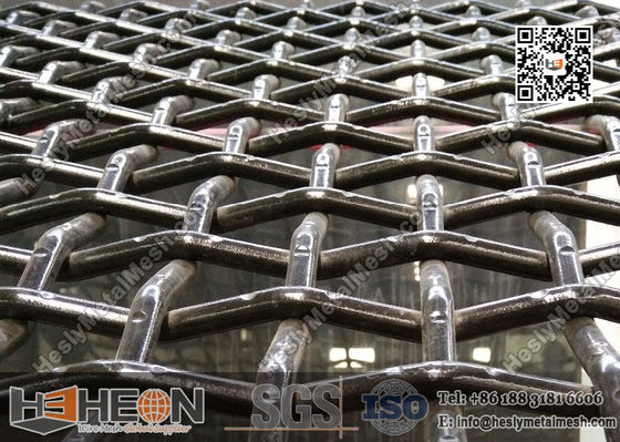 شبكة سلكية مجعدة 65Mn | قطر سلك 15 مم شاشة غربلة التعدين المزود