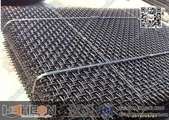 شبكة سلكية مجعدة 65Mn | قطر سلك 15 مم شاشة غربلة التعدين المزود