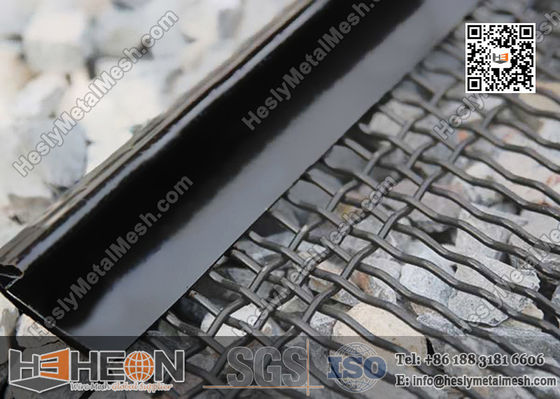 شبكة غربلة منسوجة مجعدة مستطيلة | شبكة غربلة اهتزازية | شبكة غربلة الكسارة المزود