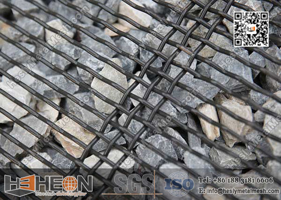 شبكة غربلة منسوجة مجعدة مستطيلة | شبكة غربلة اهتزازية | شبكة غربلة الكسارة المزود