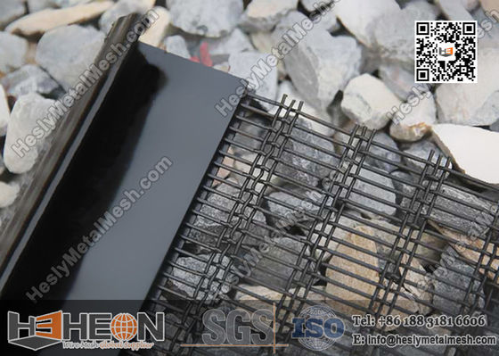 شبكة سلكية منسوجة بفتحات مائلة | شبكة غربال هزاز بخطاف | شبكة غربلة التعدين المزود