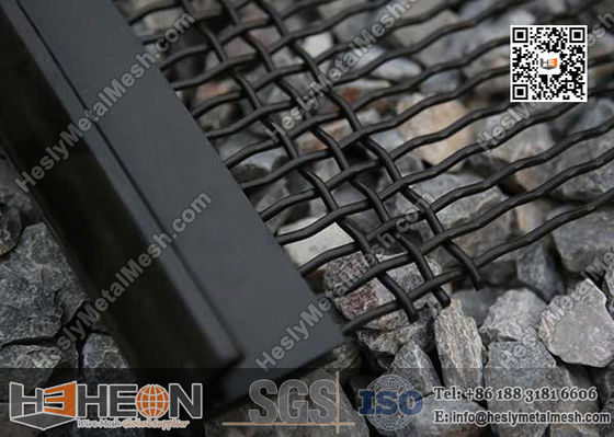 شبكة سلكية منسوجة بفتحات مائلة | شبكة غربال هزاز بخطاف | شبكة غربلة التعدين المزود