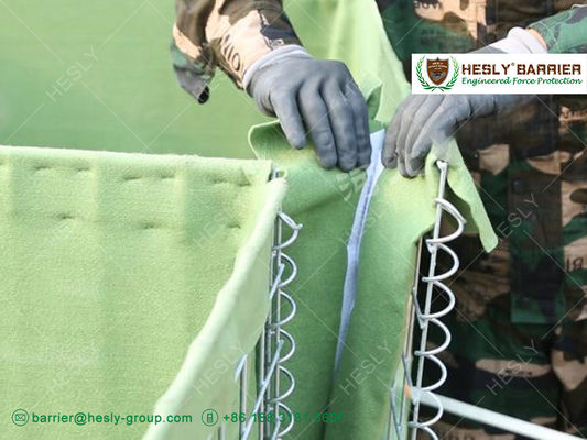 1X1X1M الحاجز الدفاعي العسكري الحاجز الصيني الصلب المزود