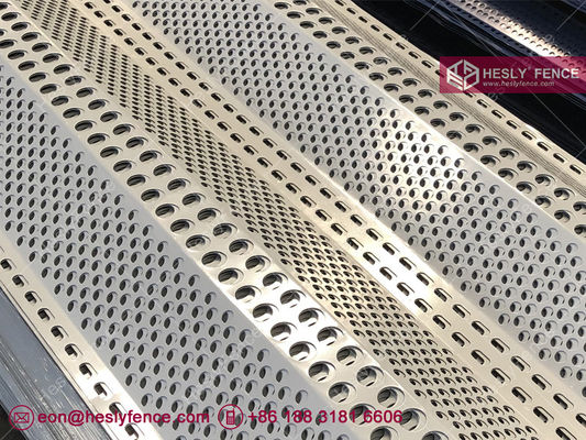 لوحة مكافحة الرياح ذات القمة المزدوجة نظام سياج للسيطرة على الرياح والغبار ارتفاعه 9 أمتار - مبيعات المصنع الصيني المزود