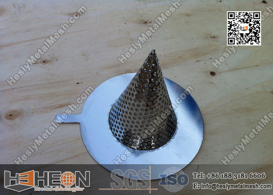 "2" مرشحات الشبكة المعدنية المخروطية المنفحة المزود