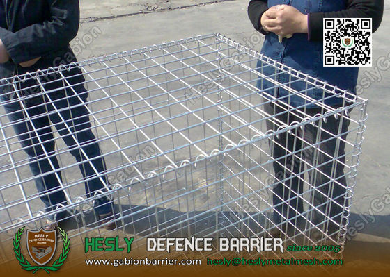 قفص غابيوني مغلف بالفلفان مغلف بالشبكة المطاوئة 2×1×1 م 50×50 م فتحة شبكة المزود