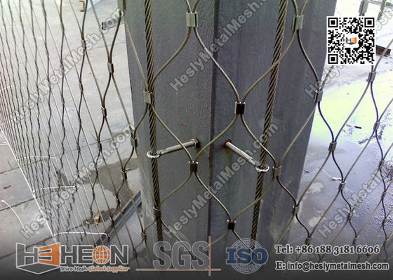 شبكة سلكية من الفولاذ المقاوم للصدأ بتركيب 7X19 مقاس 3.0 مم مورد صيني المزود