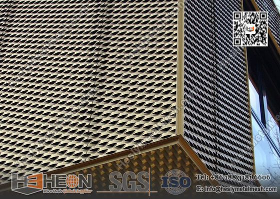 غطاء أكسيد الألومنيوم الشبكة المعدنية الموسعة للمبنى واجهة المزود