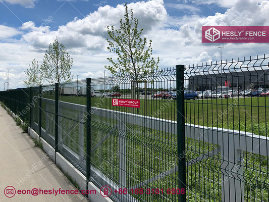 ألواح سياج سلكية ملحومة ثلاثية الأبعاد | RAL6005 اللون الأخضر الداكن | الصين مورد السياج المعدني المزود