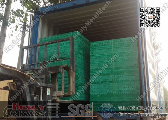 38ملم THK اللون الأخضر صبغ الألياف الزجاجية الشبكية USCG معتمدة المزود