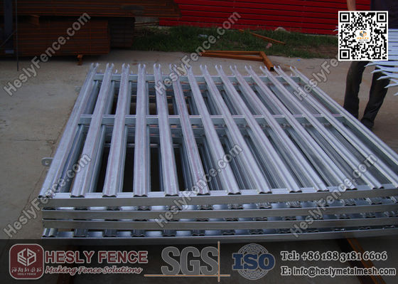 2.4m ارتفاع x 2.75m حصار الحديد Palisade المزود