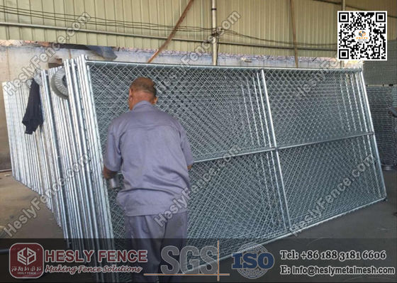شبك سياج مؤقت مجلفن قابل للإزالة بحجم فتحة 50*50 مم المزود