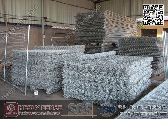 شبك سياج مؤقت مجلفن قابل للإزالة بحجم فتحة 50*50 مم المزود