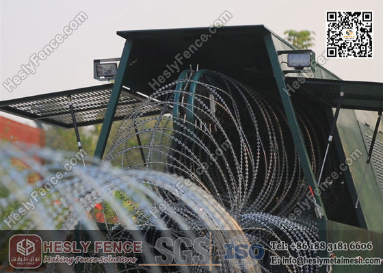 نظام مقطورة الحاجز الشائك العسكري السريع الانتشار من HESLY المزود