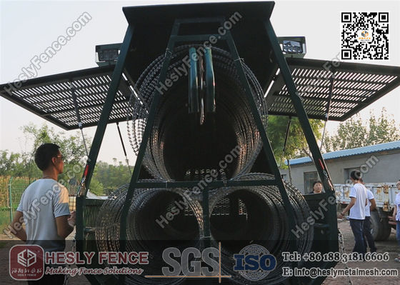 نظام مقطورة الحاجز الشائك العسكري السريع الانتشار من HESLY المزود