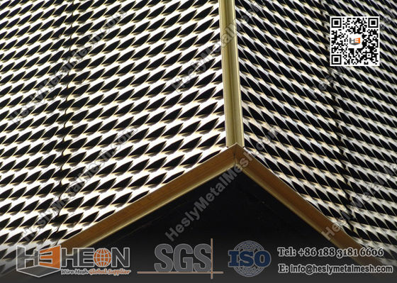 75X155mm ثقب الماس الذهبي الألومنيوم الصفائح المعدنية الموسعة | الصين المورد المزود