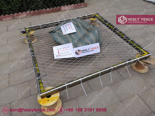 نظام شبكة سلامة محيط منصة الهبوط CAP 437، مادة AISI316، اختبار حمل سقوط 125 كجم، مصنع في الصين المزود