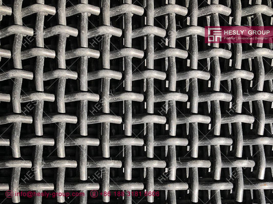 65Mn Steel Cement Vibrating Screen Mesh 6mm قطر السلك 15mmX15mm فتحة الشبكة - Hesly Wire Mesh الصين المزود
