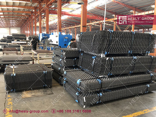 65Mn Steel Cement Vibrating Screen Mesh 6mm قطر السلك 15mmX15mm فتحة الشبكة - Hesly Wire Mesh الصين المزود