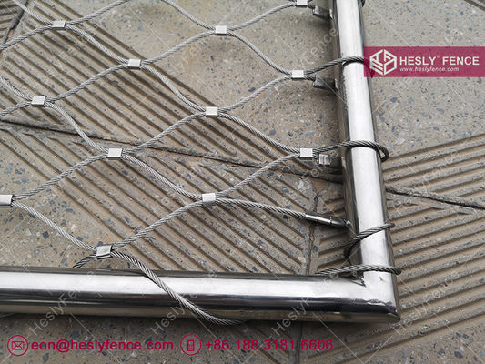 نظام شبكة أمان لسطح الهليكوبتر من الفولاذ المقاوم للصدأ AISI316(L)، حمولة 125 كجم، اختبار حمل سقوط بارتفاع 1 متر، معيار CAP 437، مصنع في الصين المزود