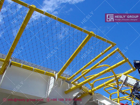 شبكة أمان AISI316 Helieck مع إطار، 100 كجم، اختبار حمل السقوط بارتفاع 1 متر، الشركة المصنعة الصينية القياسية CAP 437 المزود