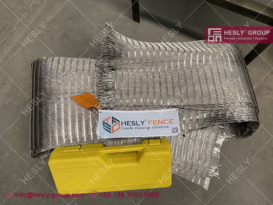 شبكة شبكة الكابلات من الفولاذ المقاوم للصدأ، AISI316 1.5mm، 30X30mm حفرة الماس، نوع الغطاء، الحيوانات المحجوزة- HESLY المزود
