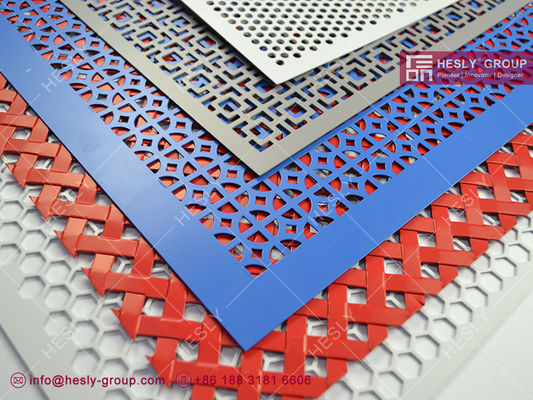 الجدران المعدنية المختلطة بالمعدن المختلطة الملونة للجماليات الداخلية والخارجية للمبنى المزود