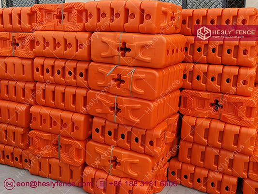 150 مم ارتفاع قدم سياج بلاستيكي مصبوب بالنفخ | مصنع أقدام السياج المؤقت في الصين المزود
