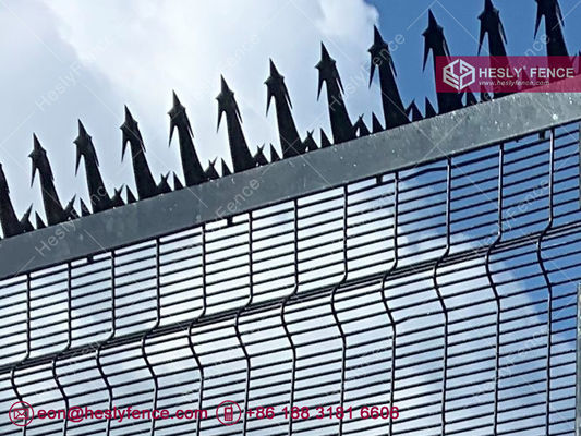 358 سدّ شبكيّ عالي الأمن. سدّ مضاد للتسلق. سدّ مضاد للقطع. سدّ مغلف بالبودر أسود. سلك من 4 ملم. المزود